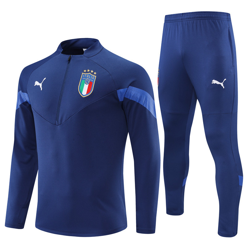 AAA Quality Italy 22/23 Tracksuit - Dark Blue